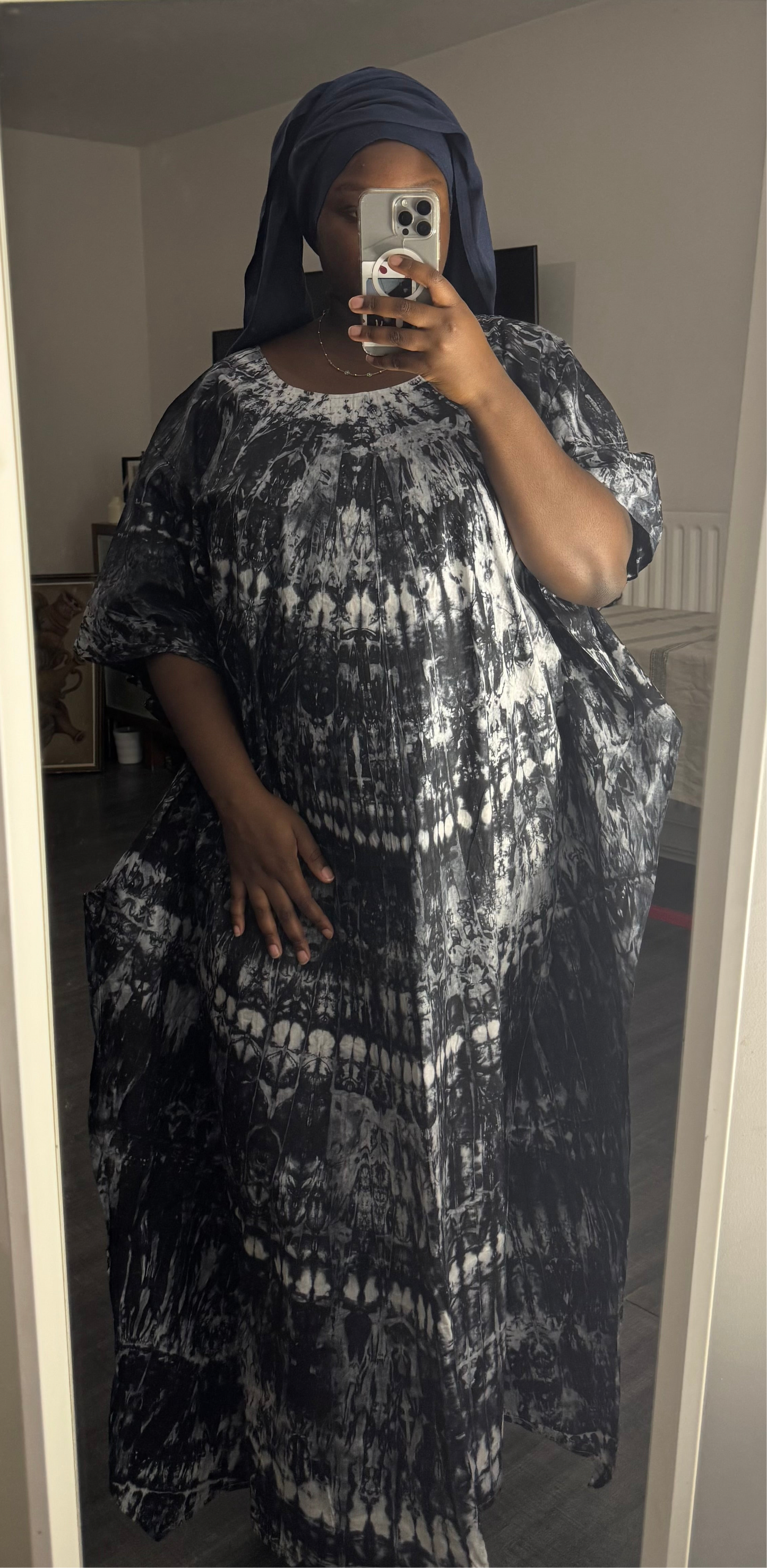 Boubou Blanc Noir