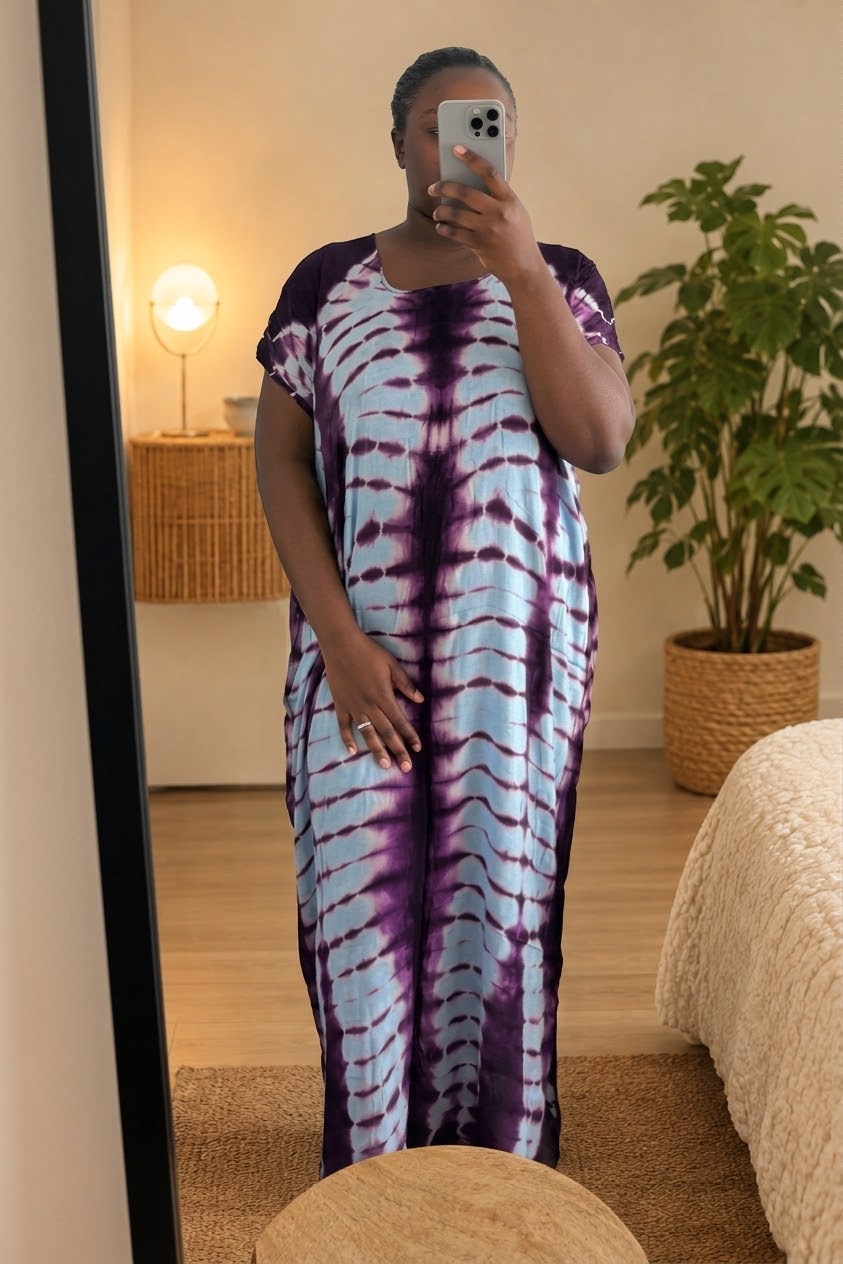 Robe Turquoise Lilas