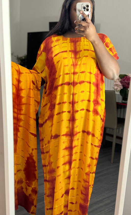 Robe Orange-Rouge