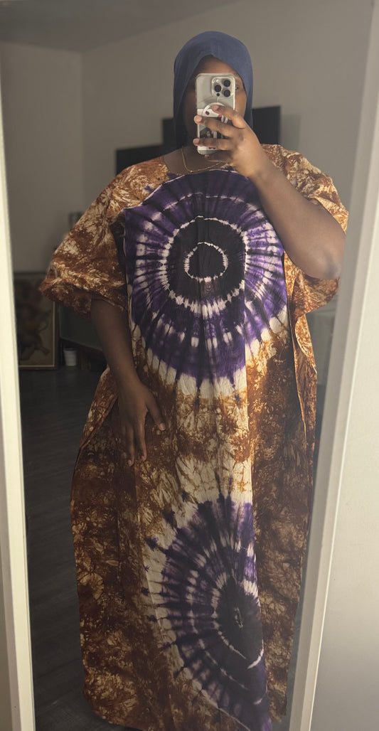 Boubou Marron Violet