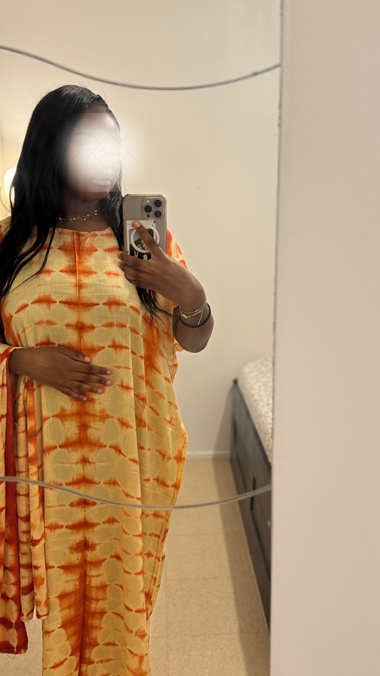 Robe Orange - Jaune