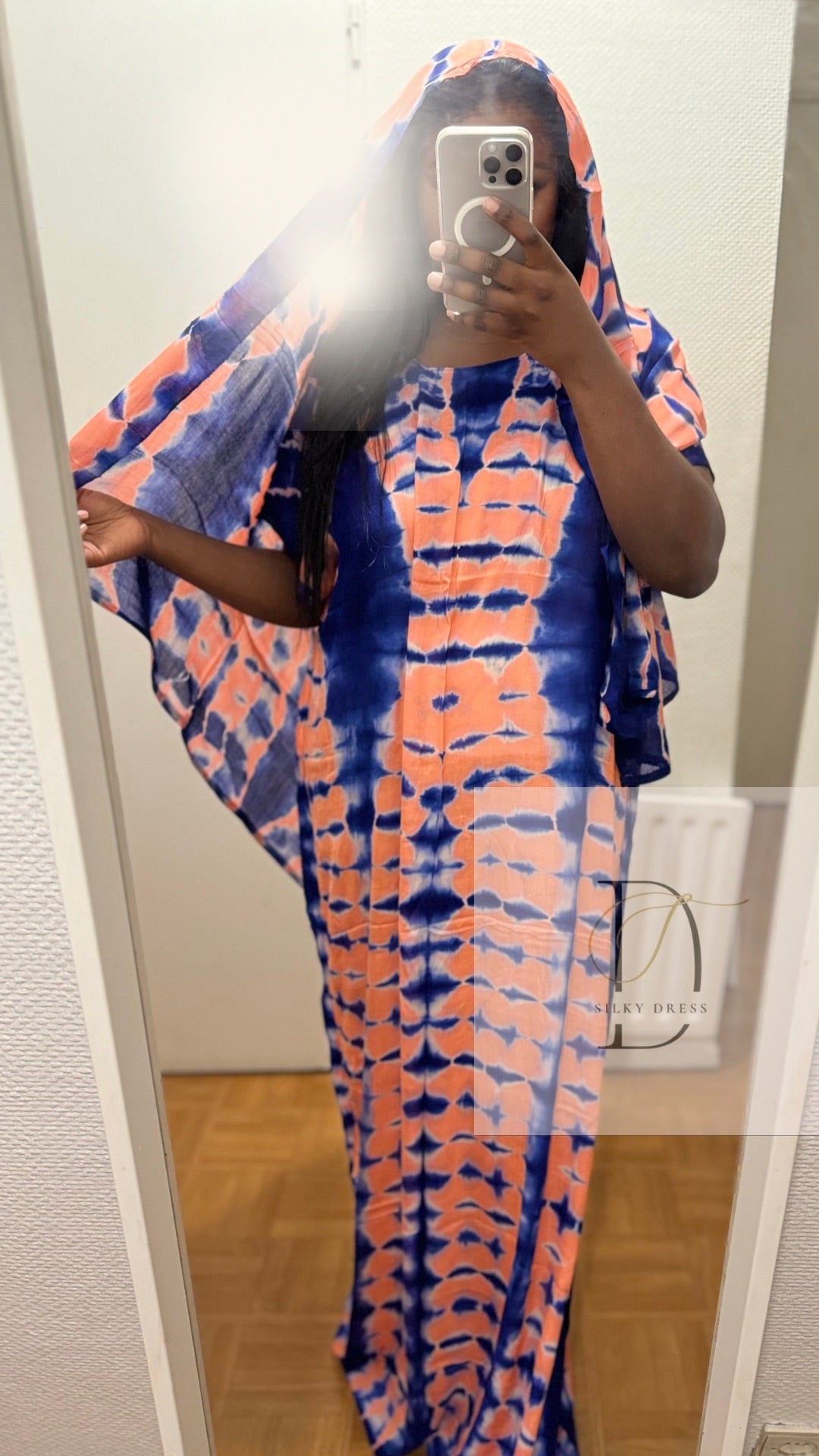 Robe Bleue Electrique-Rose